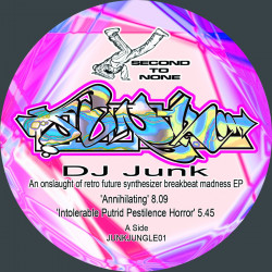 An onslaught of retro future synthesizer breakbeat madness